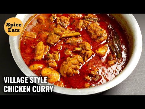 VILLAGE STYLE SPICY CHICKEN CURRY | MASALA CHICKEN GRAVY RECIPE