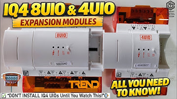 Trend IQ4 8UIO & 4UIO Expansion Modules | 💡Features, Wiring, LEDs & Full Technical Specifications🛠️