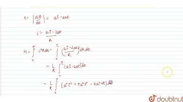 A magnetic flux through a stationary loop with a resistance R varies during the time interval ta...