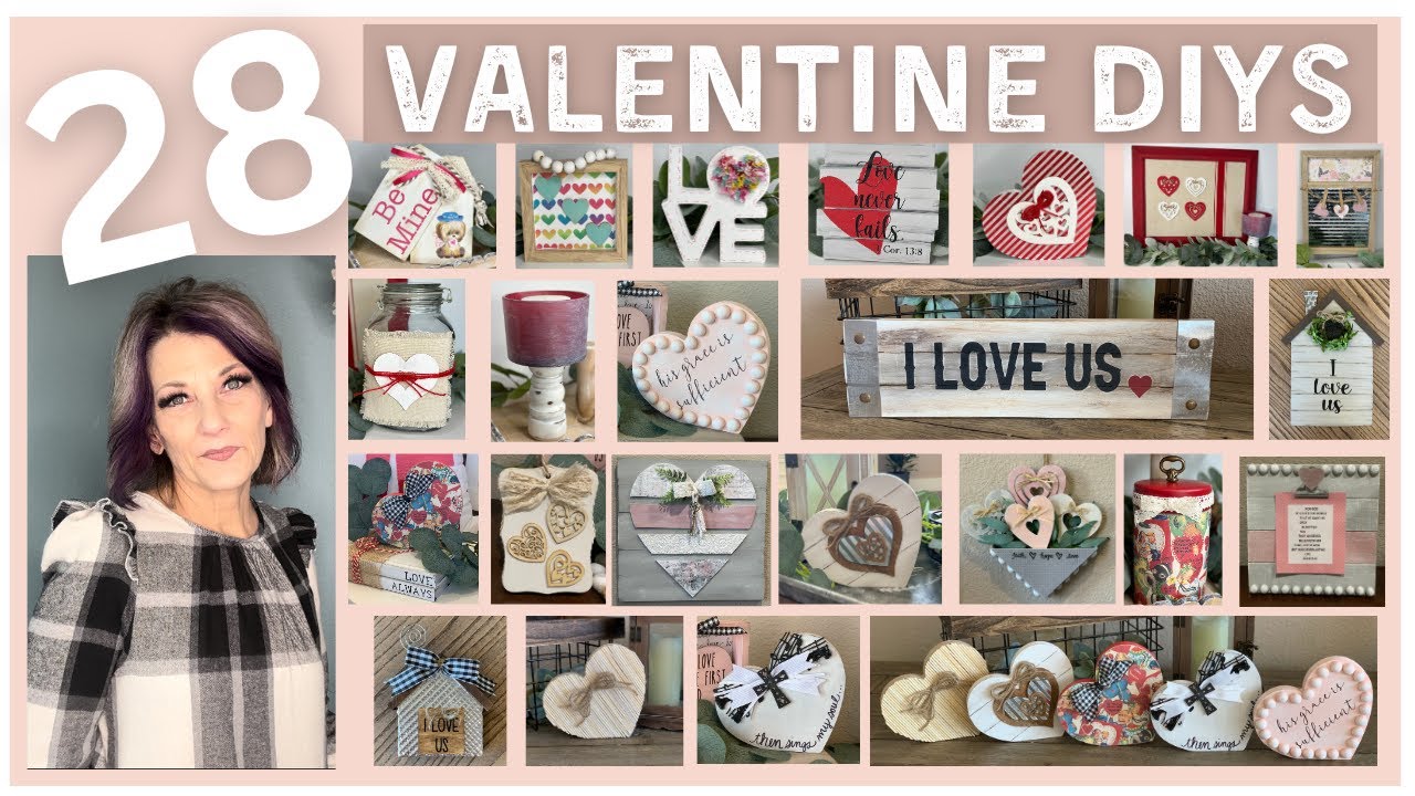 Valentine DIY compilation/Rustic Shabby Chic Vintage and Farmhouse DIYs/Wood DIYs/Thrift Flips