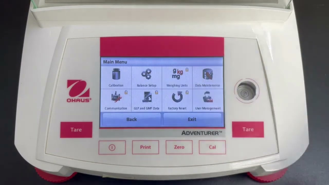 User Management Video Tutorial | OHAUS Adventurer Analytical Laboratory Balances
