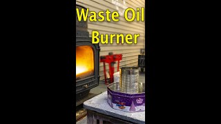 Free Heat  Fantastic Tin can Waste Oil Burner