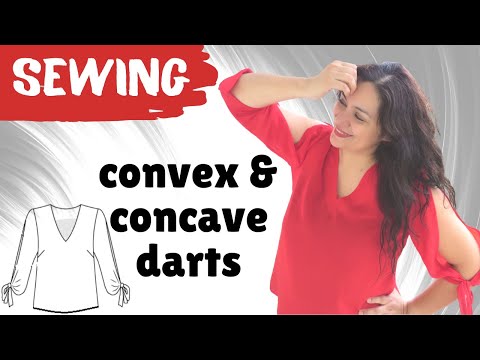 Convex/concave darts to improve fit in your garments. Marilyn dress "top" (Style Arc).