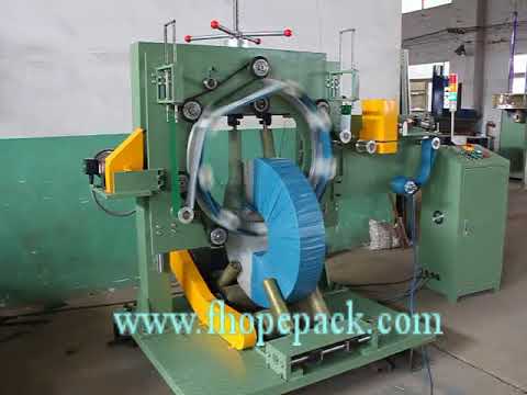 Steel coil, copper Coil packaging machine for eye through film wrapping