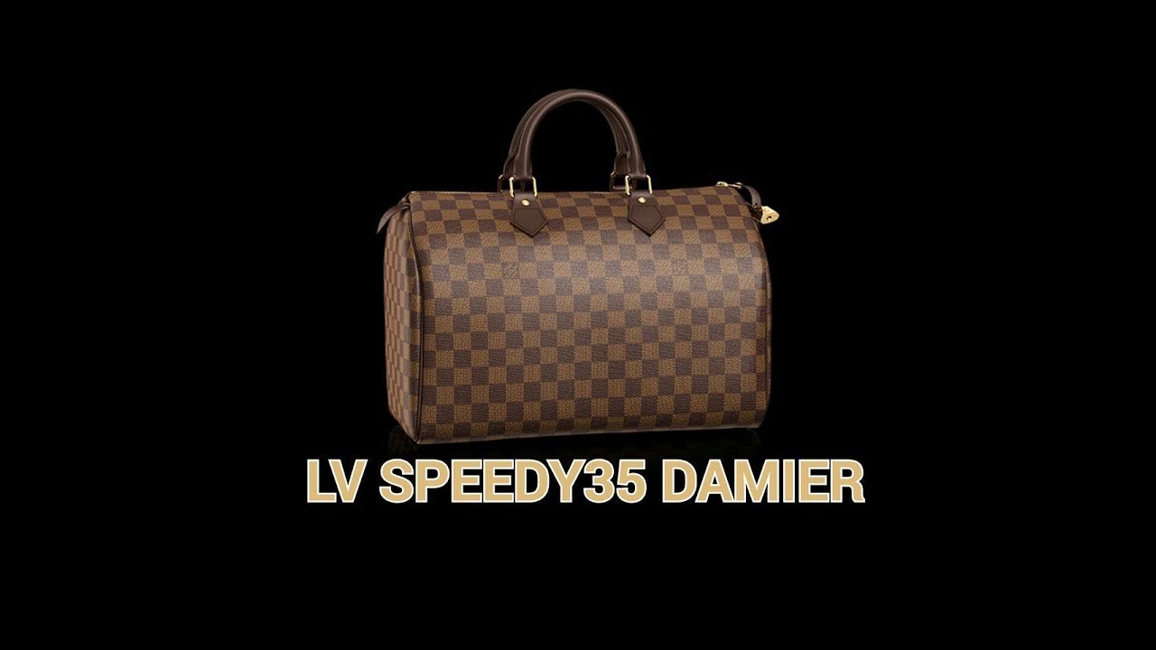 LOUIS VUITTON SPEEDY 35 UNBOXING/REVIEW (damier ebene) - YouTube