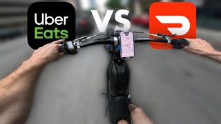 Uber Eats And Doordash On Surron E-Bike At The Same Time Pov