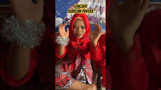 Lengser sebelum Pentas #shorts #nadinezaaramecca #lengser #funny