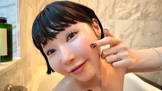 【天国お風呂ルーティン】旦那には秘密の◯◯でツヤ肌を仕込んでますのよ🤫🫧✨