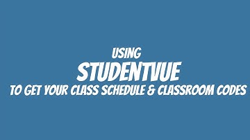 Class Schedules in StudentVUE