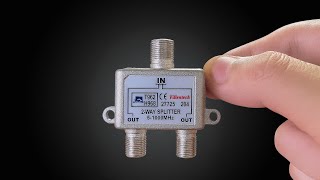 Just Insert A 1.5V Battery Into The Splitter!! Unlock All TV Channels! No Internet Needed!