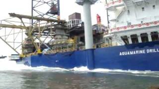 P2020 Aquamarine Driller Jack-Up Rig Launching