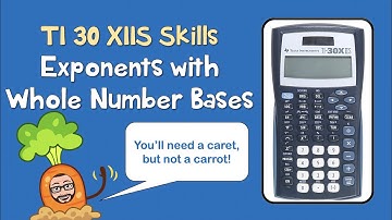 TI 30 XIIS Tutorial | Exponents with Whole Number Bases | The Math Review