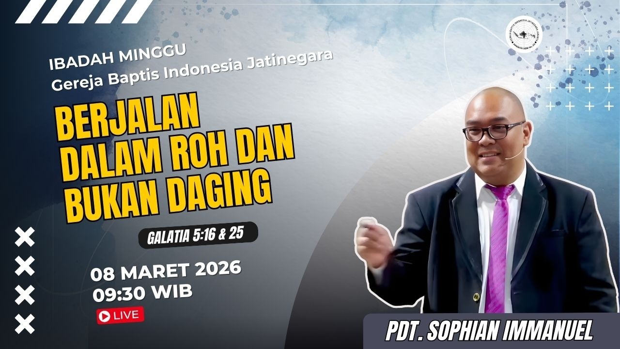 Kebaktian Minggu  | Berjalan Dalam Roh Dan Bukan Daging | GBI Jatinegara 08 Februari 2026