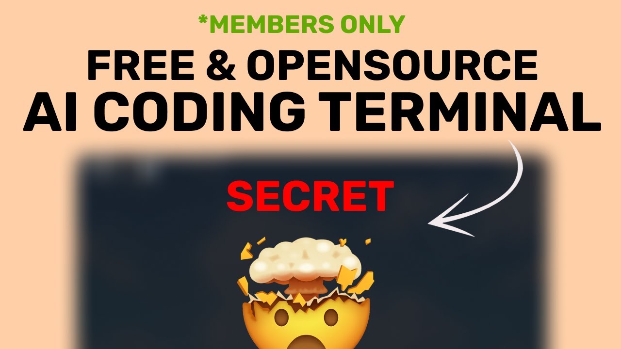 The Best Opensource AI Based Coding Terminal *Members Only* - YouTube