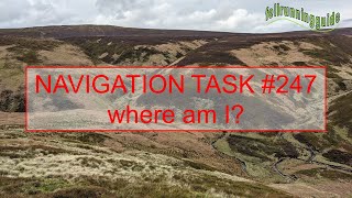 Map Reading Task 247 Can you identify the landscape features on the map?