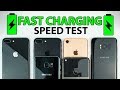 iPhone 8 vs S8 vs iPhone 7 vs S7 vs Pixel XL - FAST CHARGING SPEED TEST!