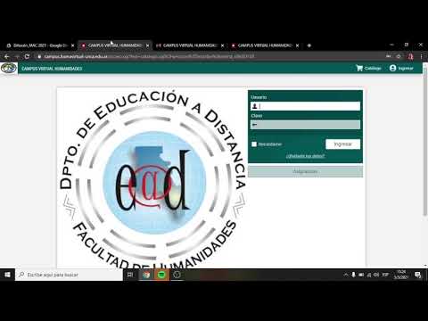 Automatriculación al Campus Virtual | Facultad de Humanidades | UNCa