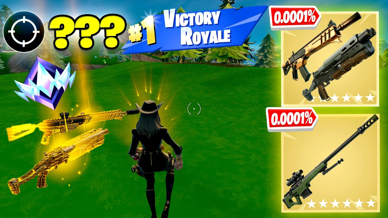 Fortnite Unreal Ranked Reload | Ares' Warforged Assault Rifle & Outlaw Shotgun & Falcon Eye Sniper