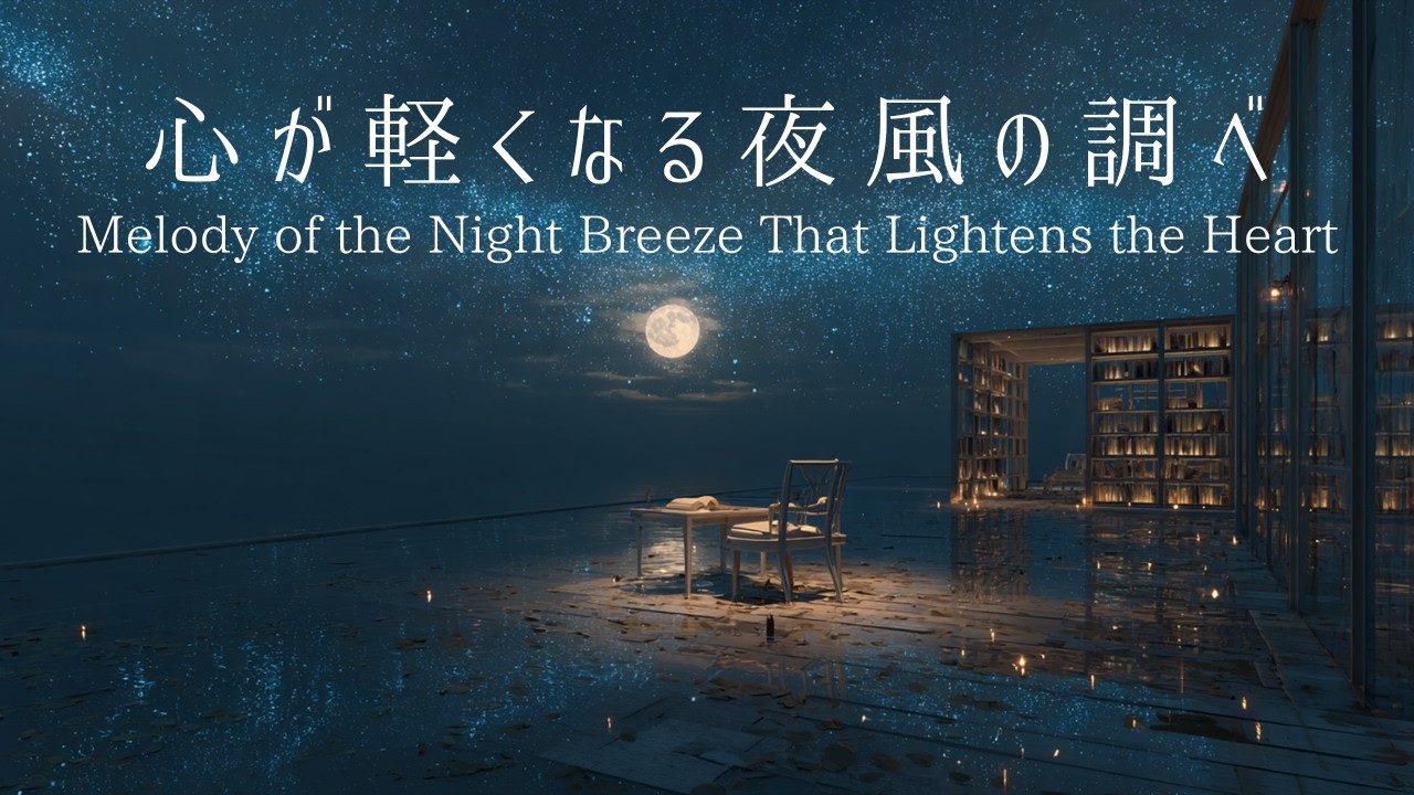 【ピアノBGM】心が軽くなる夜風の調べ｜Melody of the Night Breeze That Lightens the Heart