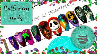 Nightmare Before Christmas Nail Tutorial | Easy Spooky Halloween Nails | Halloween Nail Ideas 2025