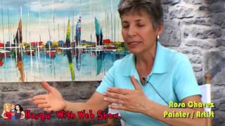 Rosa Chavez (Artist-Painter Melbourne Festival of the Arts) interview on the Hangin With Web Show