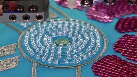 Richpeace computerized embroidery machine singel head with beads device and sequin device