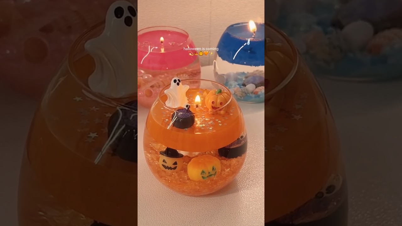 Make Halloween candles with me 
