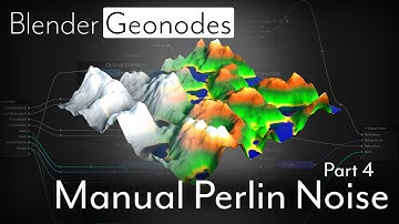 Blender - Geometry Nodes - Manually Creating Fractal Perlin Noise (Part 4)