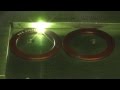Kreistext auf rotem Aluminiumring