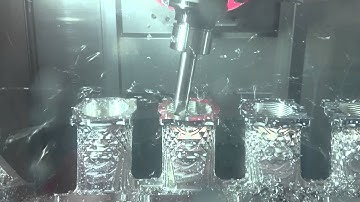 Roughing  SR20 HP Ports at HYPERTUNE with ESPRIT CAM, MORI SEIKI NTX2000