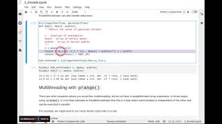 Numba 2 threads, Python for HPC, SDSC Summer Institute 2021