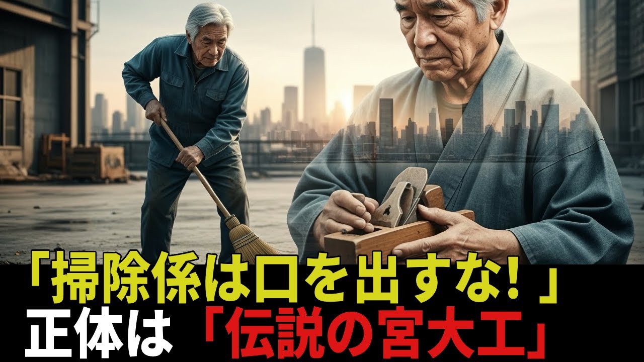 【衝撃】NYで「掃除係」と蔑まれた73歳老人。彼가 日本の「伝説の宮大工」だと判明した瞬間、全米が震撼した…