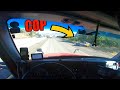 Going down mountains in a semi truck with cops trying to catch us!