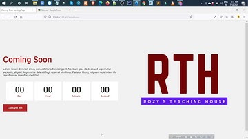 Responsive Coming Soon Landing Page With Countdown Using HTML CSS and JS