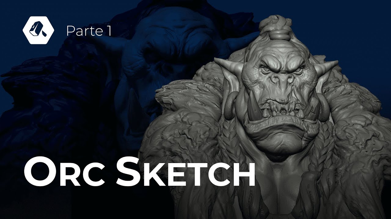 Sketch no ZBrush! Como fazer um ORC - PARTE 1 - YouTube