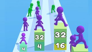 Merge Stack Run - Level Up Merge Block Numbers 2048 Math game screenshot 4