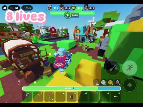 The lag ruined this fight again in Roblox Skywars (Squads #19)