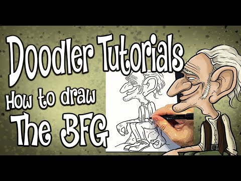 How to Draw the BFG | STEP BY STEP DOODLER TUTORIAL