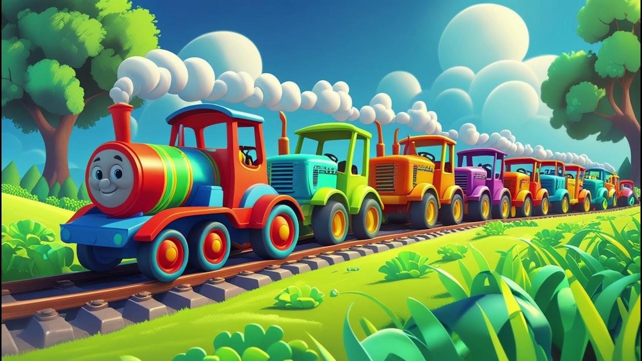 Tractor’s Ride with Dryfruts Train | Fun Farm Adventure Song