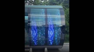 China Post transparent LED curtain – ClearLED WALLCurved screenshot 2