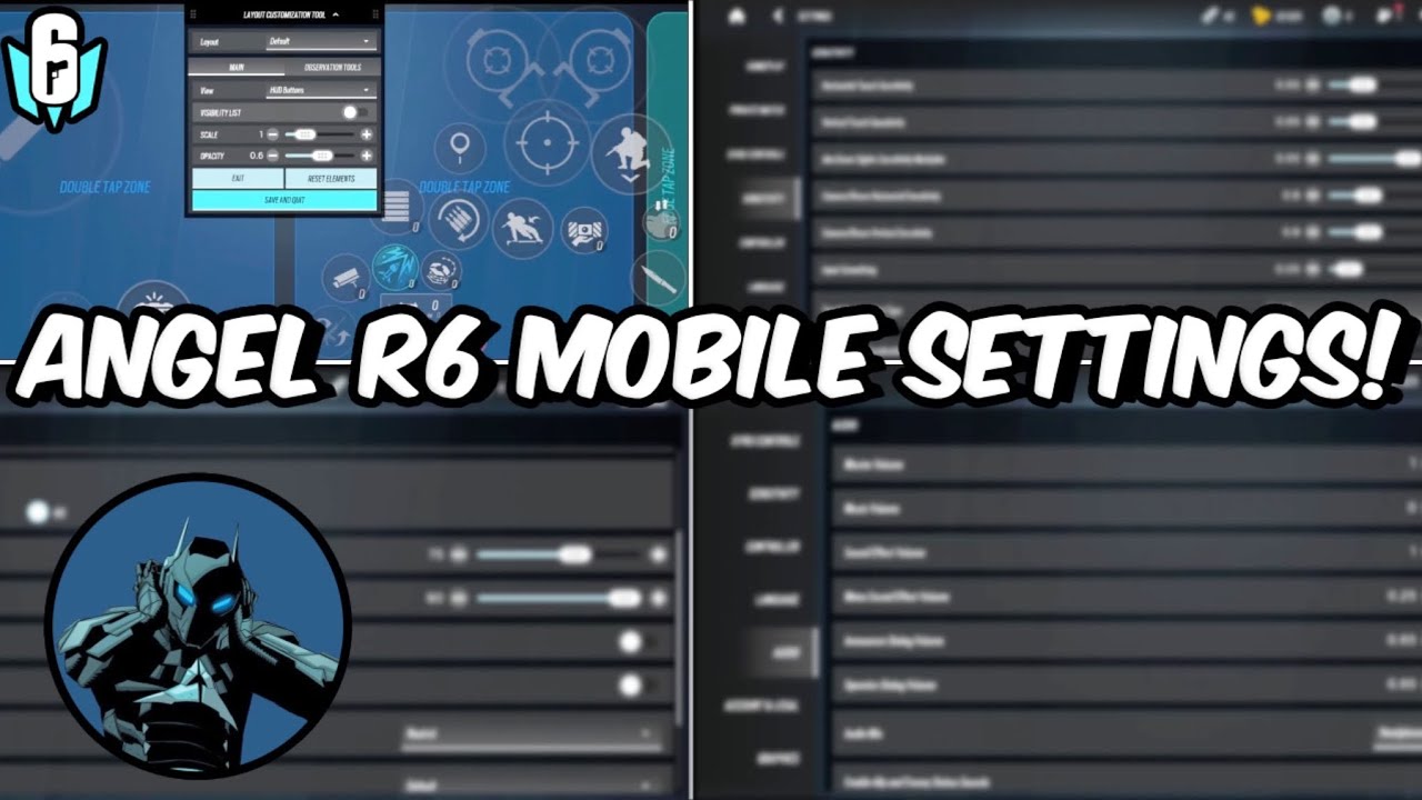 SHOWCASING MY UPDATED RAINBOW SIX MOBILE SETTINGS! 