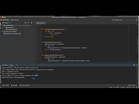 Code in place class project "Secure password"