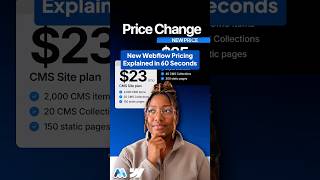 New Webflow Pricing Explained in 60 Seconds