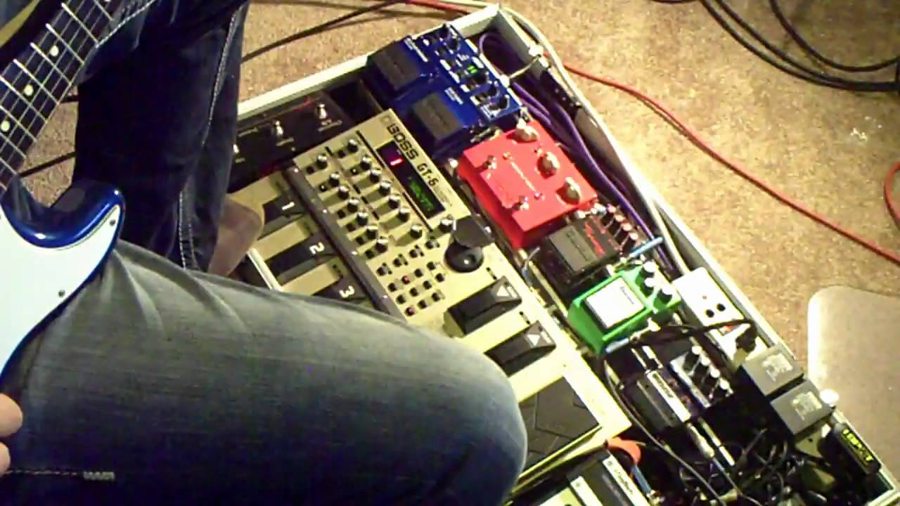 Pedal Board and Fender Hot Rod Deville YouTube