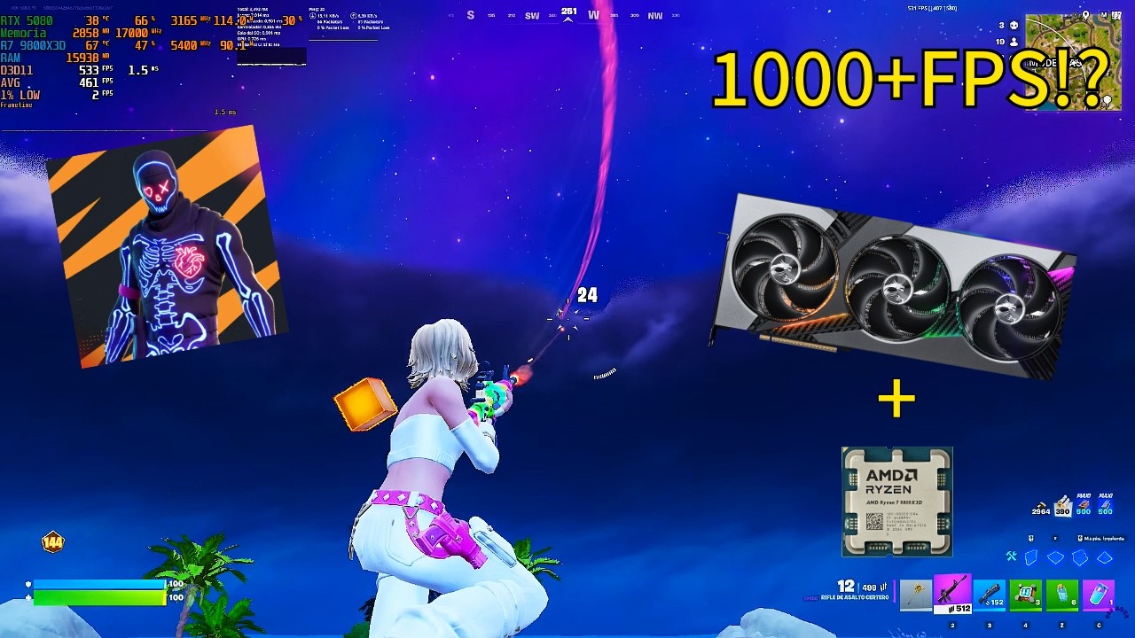 🏆Fortnite Solo Cup | RTX 5080 & R7 9800X3D | Performance Mode 1080P