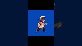 Puss in Boots Singing Fearless Hero Blue Screen