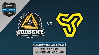 Space Soldiers vs. GODSENT BO3 | 2. Maç  Part 1 I ESL Pro League Küme Yükselme ve Düşme Maçları