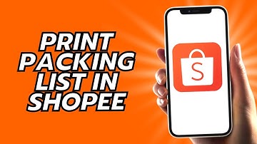 How To Print Packing List In Shopee