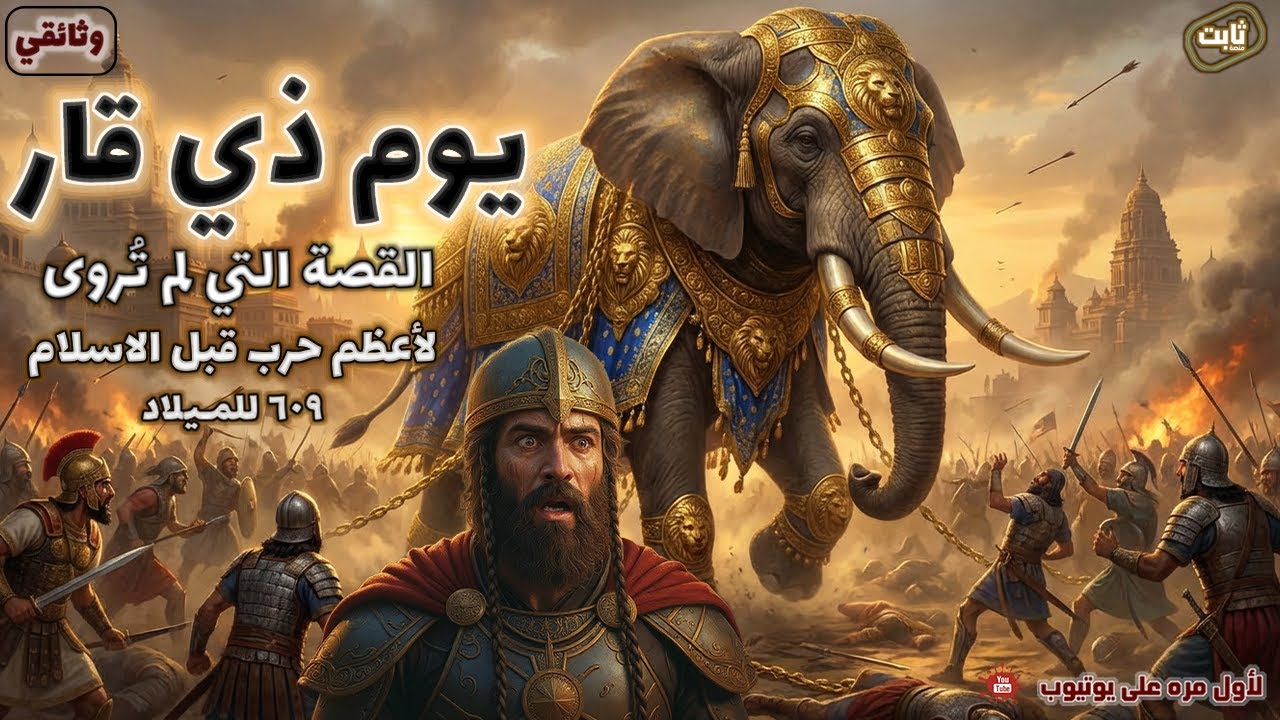 القصة الكاملة ليوم ذي قار: معركة العرب الأولى ضد الفرس | تاريخ وعزة العرب , وثائقي هادئ