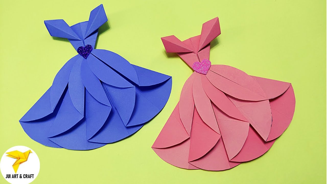 origami princess dress Princess Dress Origami Tutorial